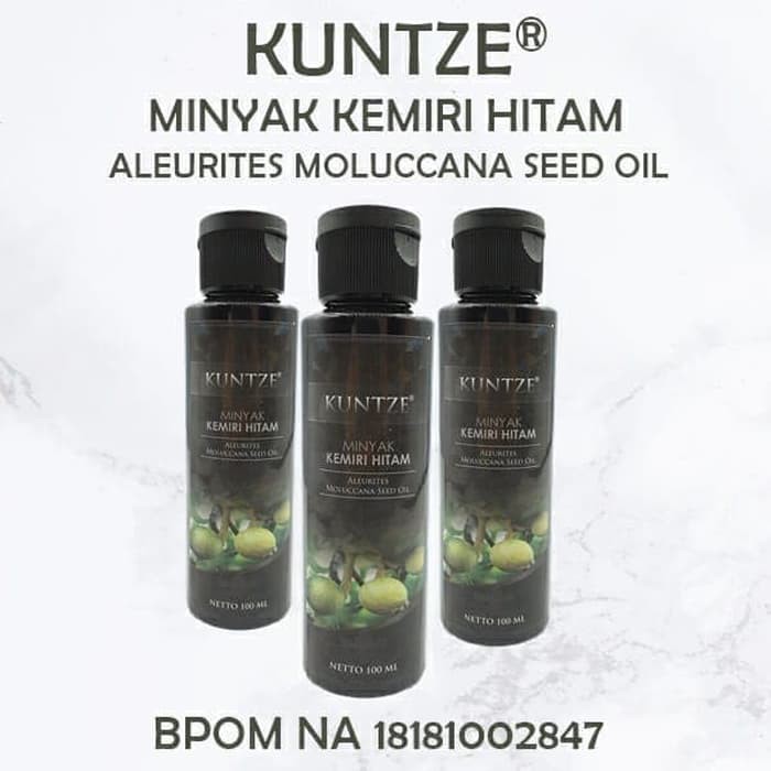 KUNTZE MINYAK KEMIRI HITAM ORIGINAL BPOM - PENUMBUH RAMBUT