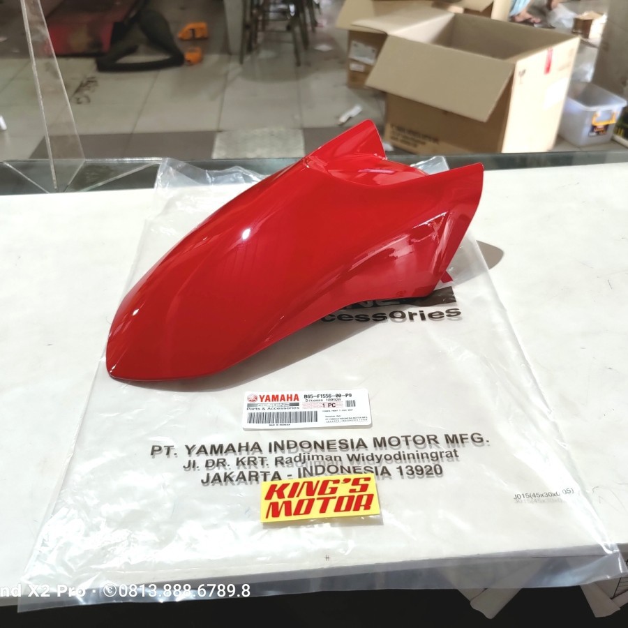 SPAKBOR DEPAN AEROX 155 MERAH CABE (B65-P9) ASLI YAMAHA