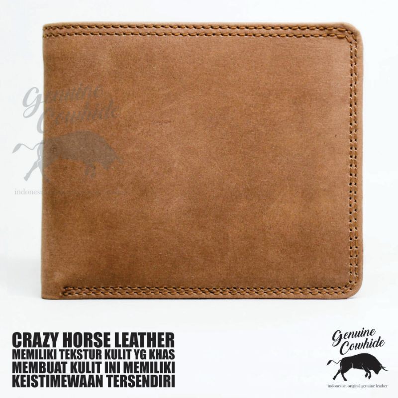 Dompet Pria Kulit Asli Jenis Crazy Horse Leather Full Kulit