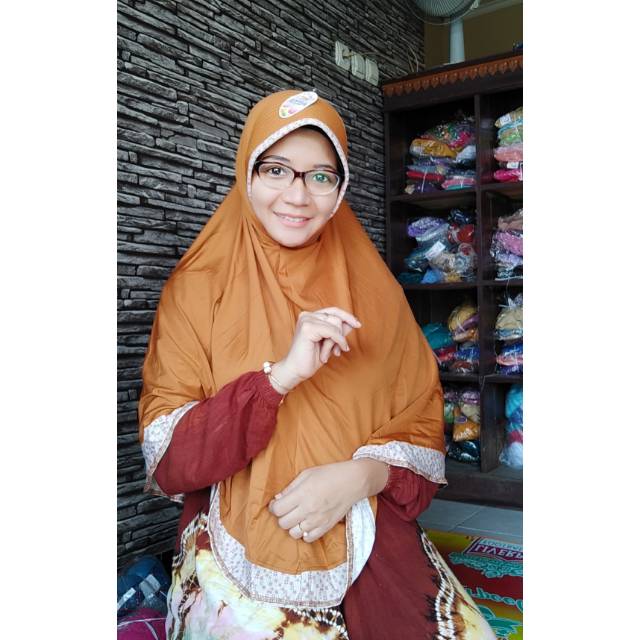 JILBAB INSTAN JUMBO PET MOTIF PINGGIR