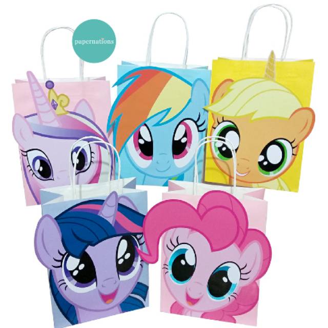 

Paper Bag Little Pony / My Little Pony Paper Bag / Goodie Bag Little Pony