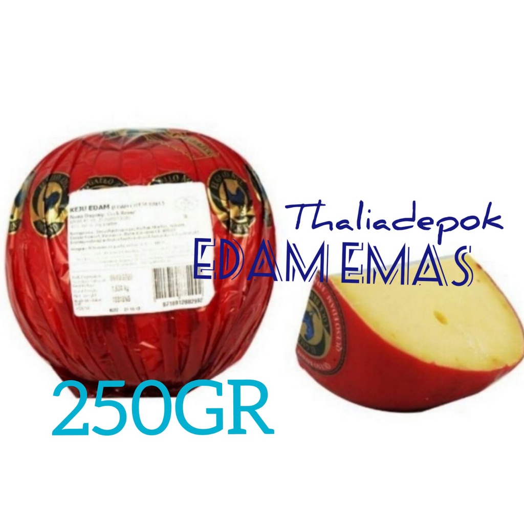 

EDAM DE JONG/KEJU EDAM AYAM EMAS 250GR, KEJU EDAM TUA DIECER UNTUK KUE KERING DLL