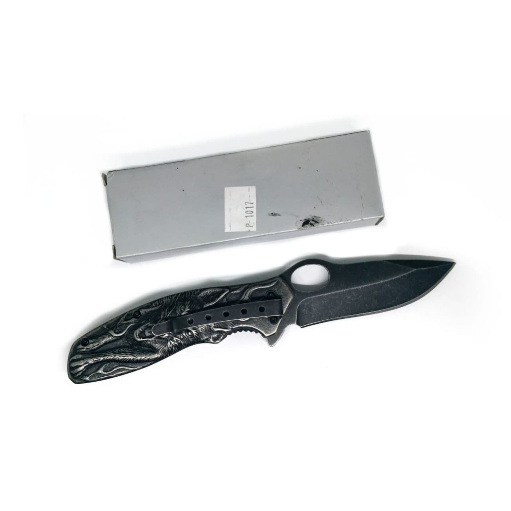 Parling Laris! PISAU LIPAT CK P1017 WOLF STAINLESS POCKET FOLDING KNIFE OUTDOOR Low Price!