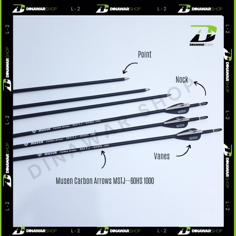 Anak Panah Mix Carbon 6mm