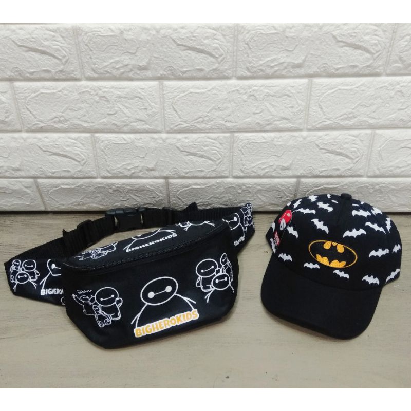 BISA COD BATMAN VS MARVEL Tas SLempang waistbag anak laki-laki batman