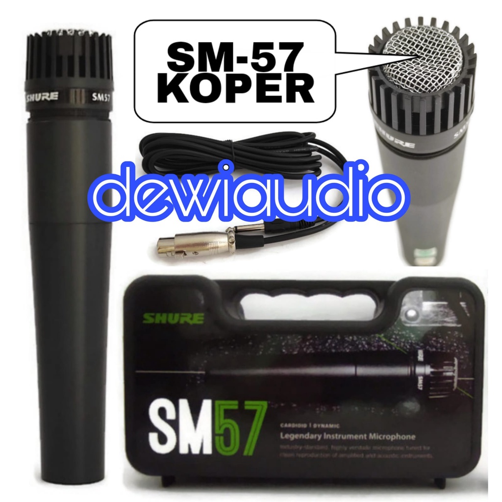 MIC SHURE SM 57 LC / MIC SHURE SM57 INSTRUMEN (TANPA SAKLAR ON OFF )