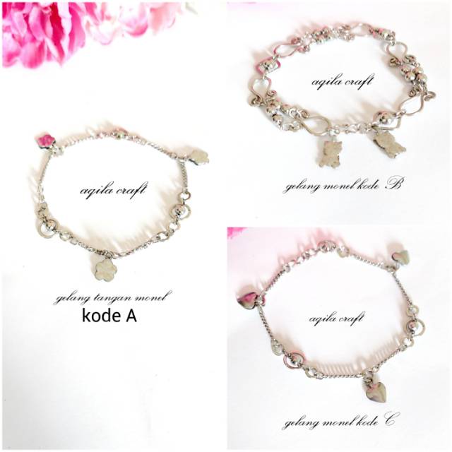 GELANG TANGAN MONEL ANTI KARAT