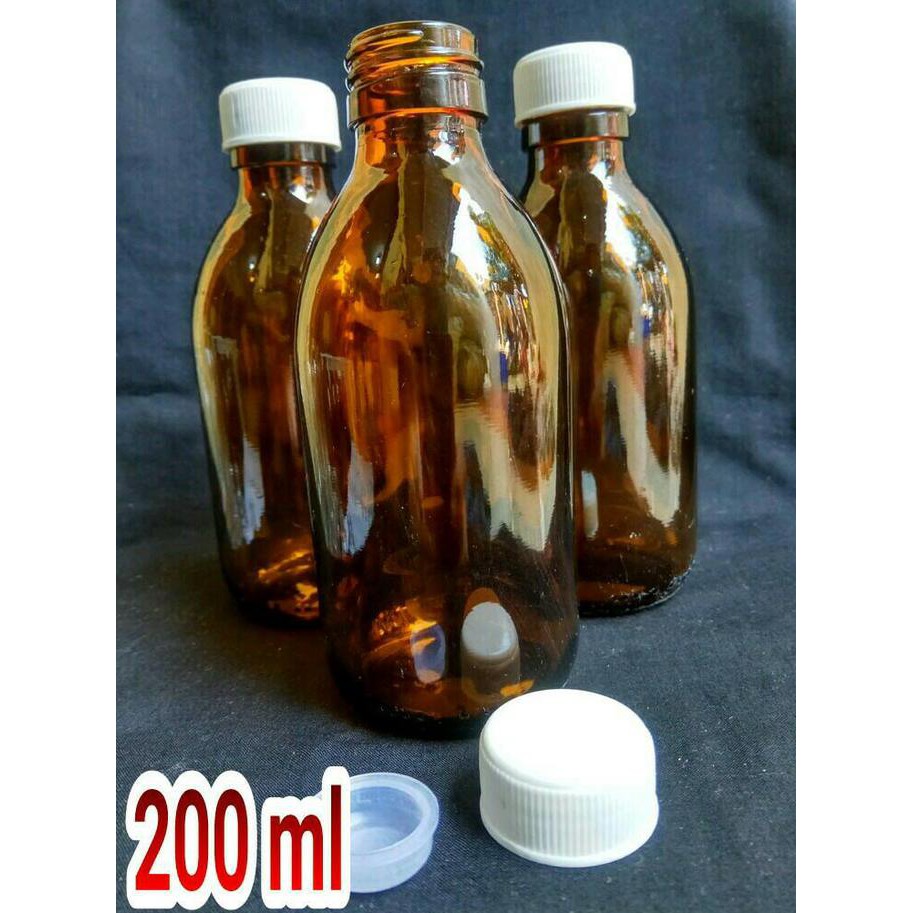 Jual Botol Kaca Coklat 200 Ml Shopee Indonesia 6238