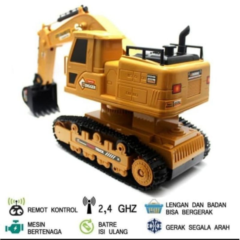 Mobil remot RC Excavator Bego Mainan Remote Control