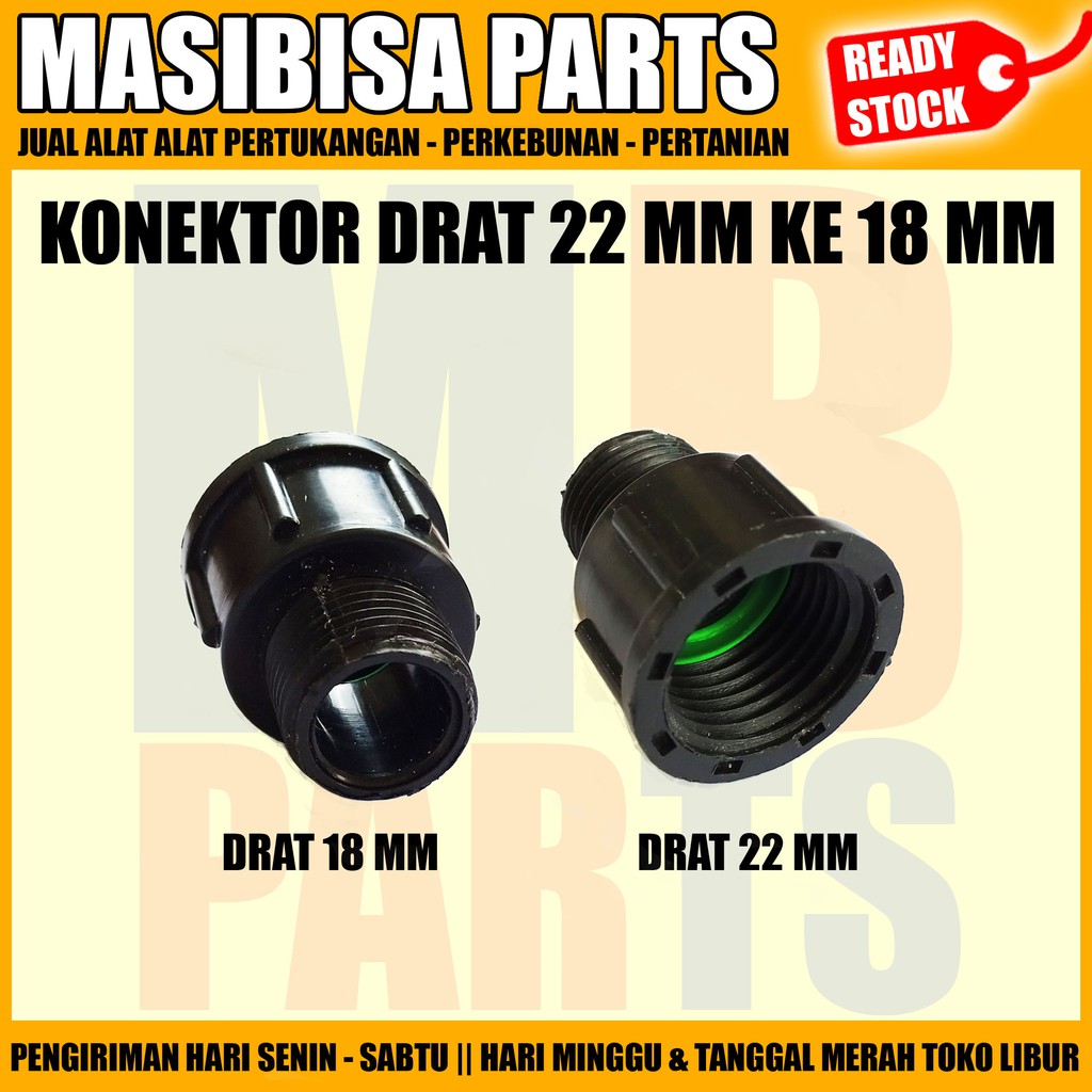 KONEKTOR / REDUCER DRAT 22 MM KE DRAT 18 MM