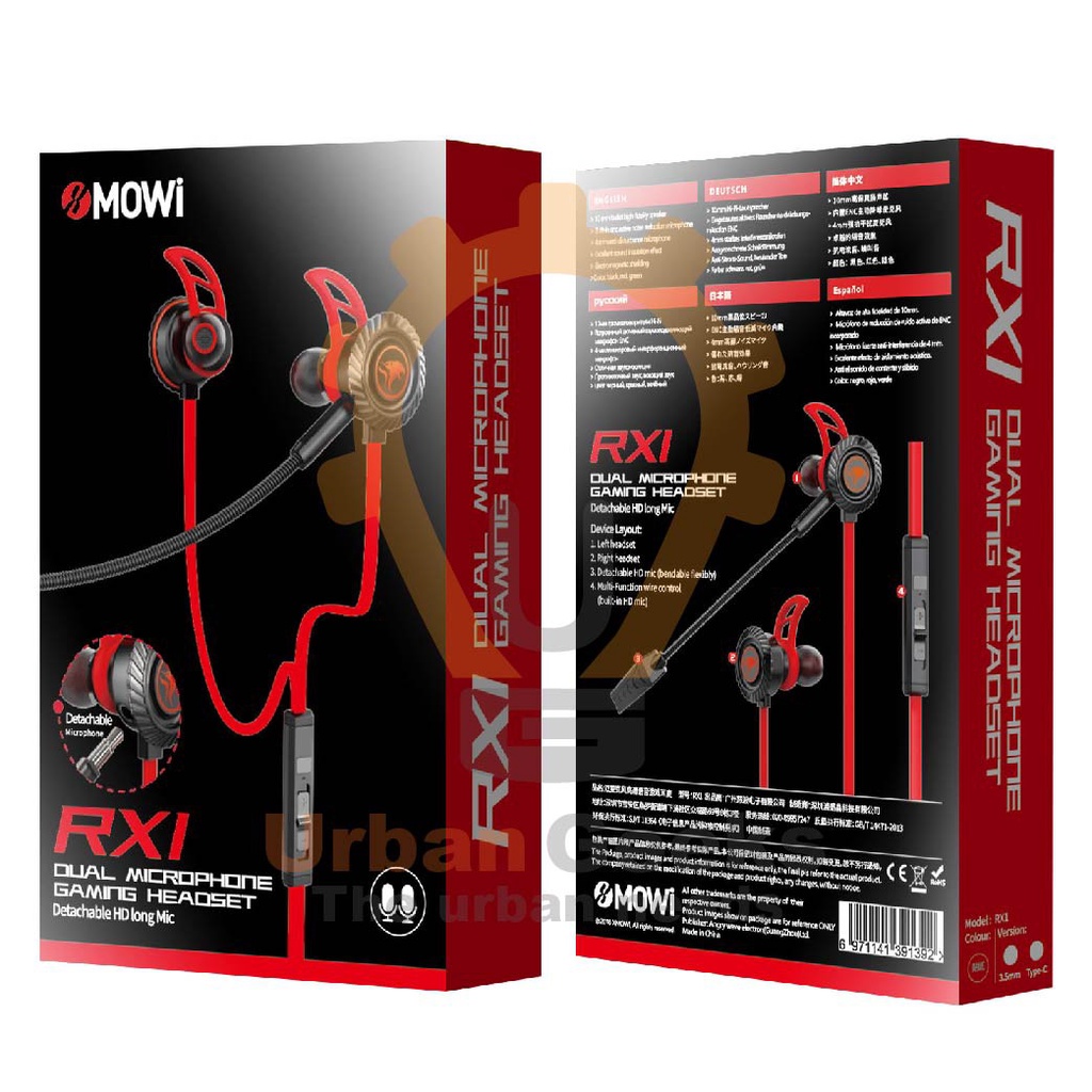 Plextone Xmowi RX1 Gaming Earphone Reduction Headset