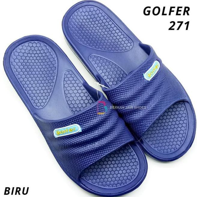 95Ih Sandal Selop Pria - Sandal Pria Karet Golfer 271 Varian Warna - 39 J236
