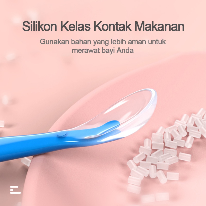 Spoon silicone baby sendok makan bayi silikon lentur/Sendok Bayi Silikon/Makan Bayi Silikon L259