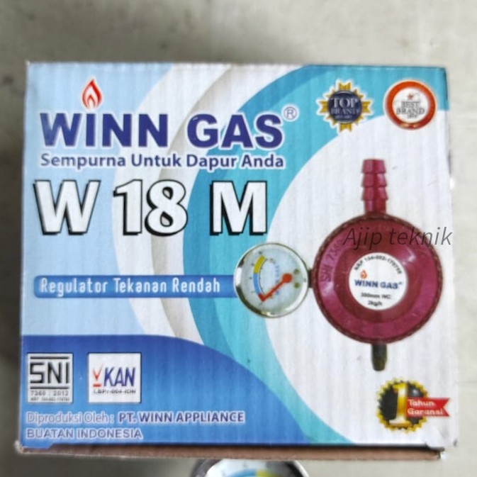 Regulator winn gas tekanan rendah w 18 m regulator gas termurah