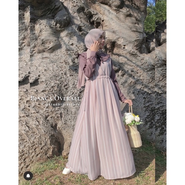 Bianca Overall Serut (Overall+Inner) by Studhijabstore [Free Gift]