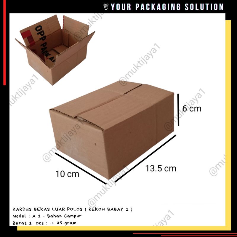 

Kardus BEKAS REKONDISI Baby 1 • Uk. 13.5x10x6cm • Bahan campur, sisi luar polos • Box Packing • Box Kardus • Box Kardus Olshop