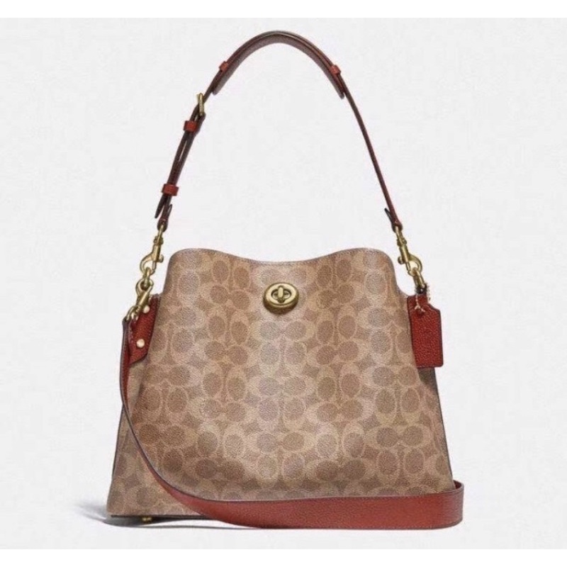CH Willow Shoulder Bag In Signature Canvas  (C2745)