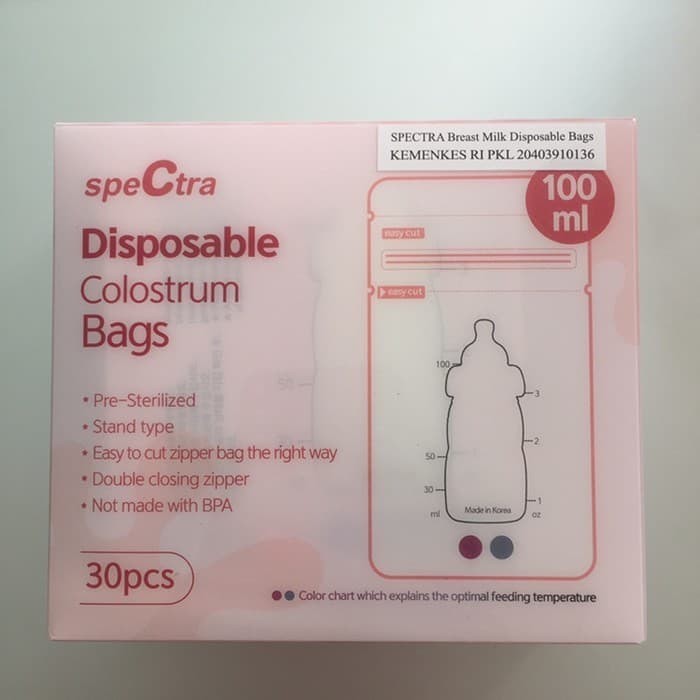 Kantong Asi Spectra Disposable Colostrum Bags 100ml Isi 30 pcs
