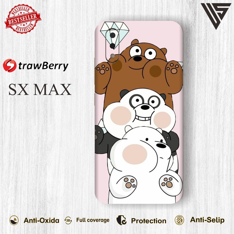 GARSKIN HANDPHONE STRAWBERRY SX MAX (ISI 2PCS)