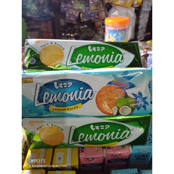 

Nissin Lemonia cookies Lemon & Coconut Biskuit 130 gr