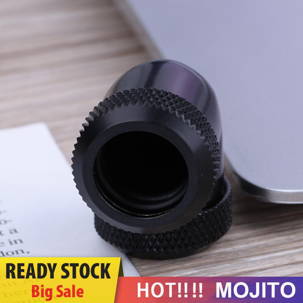 MOJITO 14mm OD G1/4 Inner Thread 90 Degree Tube Connector for PC Water Cooling