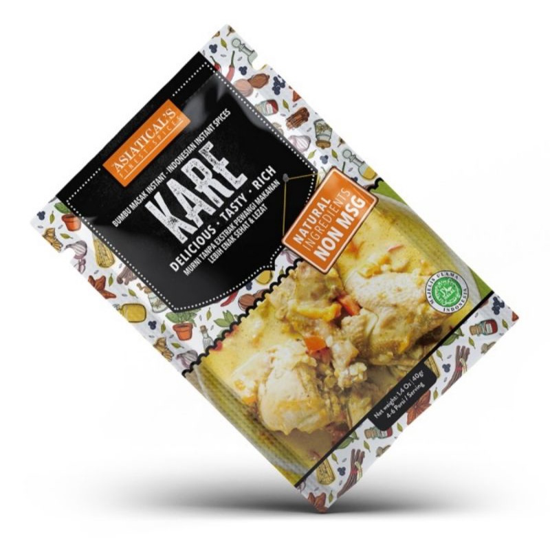 

ASIATICALS KARE BUMBU MASAK INSTAN BUMBU DAPUR NON MSG 40 g