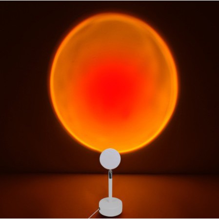Lampu Tiktok Sunset Proyektor LED Pelangi Kamar Tidur - Ruang Tamu