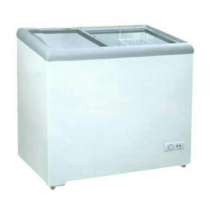 Promo Gea Sd 186 Sliding Flat Glass Freezer Murah