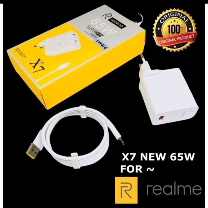 Charger REALME X7 SUPERVOOC USB MICRO/Tipe C 65W USB Android