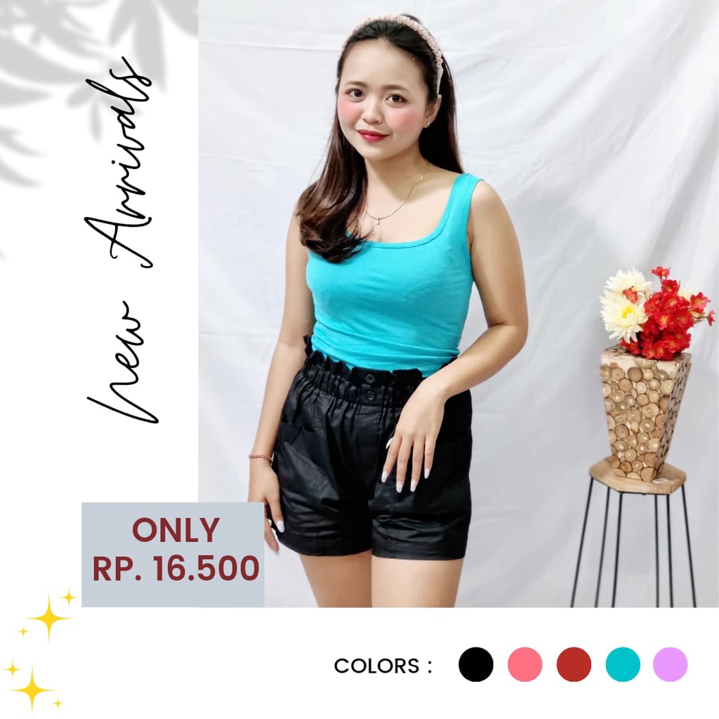 KAOS BAJU SINGLET CEWEK / WANITA FASHION MOTIF POLOS ATASAN MURAH