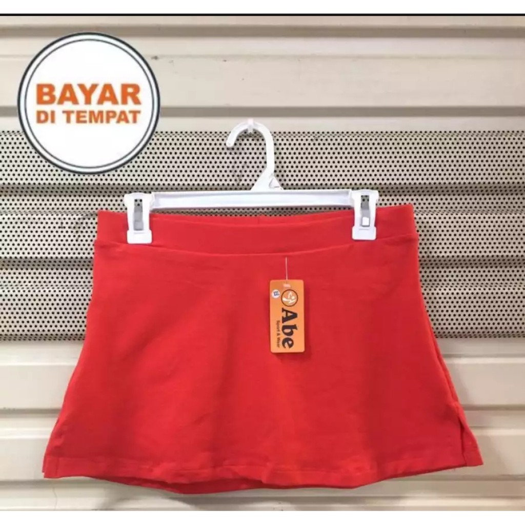 rok senam wanita/rok aerobik/rok olahraga/rok senam olahraga muathay aerobik yoga-Oren