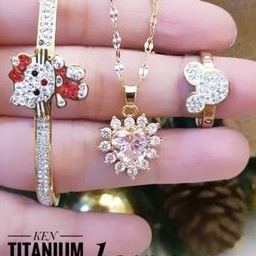 TiTanium Set perhiasan wanita DC11