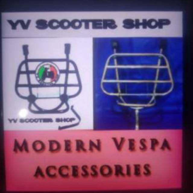 Front Rack . Front Rack Vespa LX. Front Rack Vespa S. Rack Depan Vespa . Aksesoris Vespa