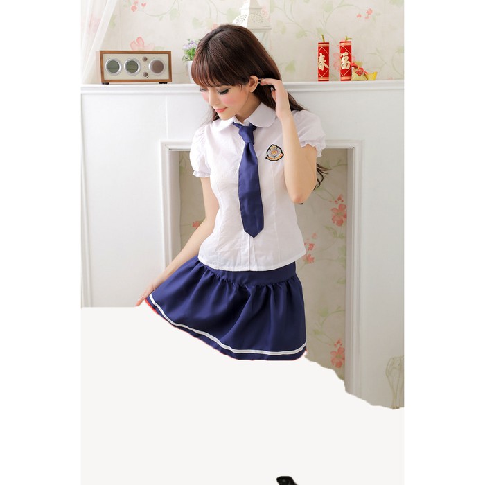 d1976 Baju Sexy Wanita Kostum Pelajar Seksi Student Lingery Cosplay Lingeri All Size S M L F326-20-2