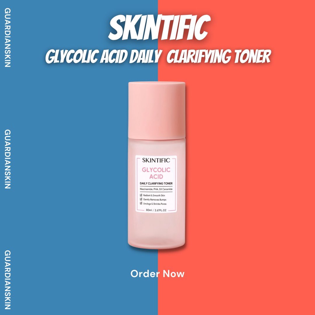 SKINTIFIC Glycolic Acid Daily Clarifying Toner (80ml)