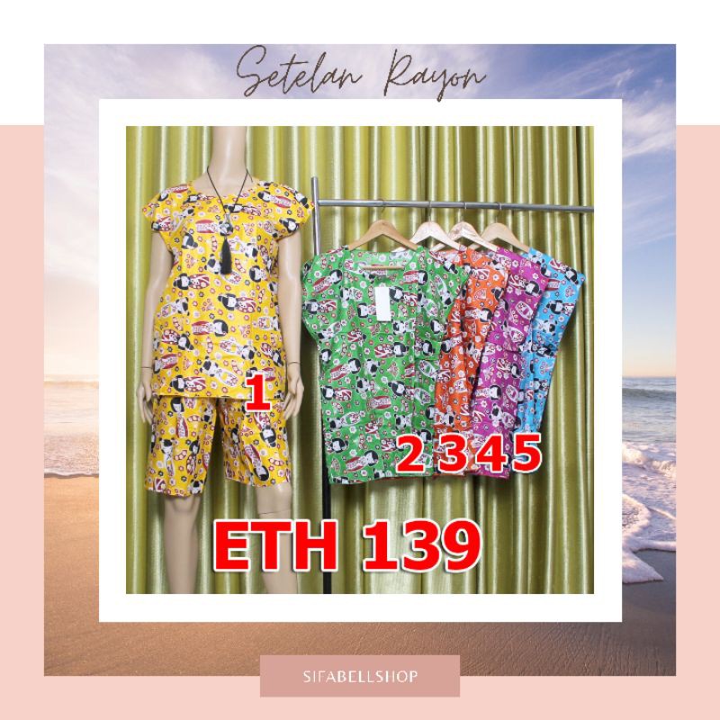 Setelan Wanita One Set Rayon Motif Chinnese ETH139