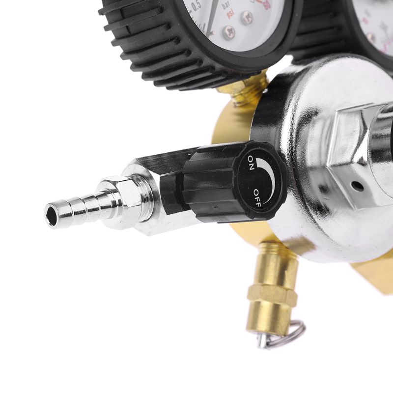 Mary Regulator CO2 Dengan Katup Pelepas Tekanan Untuk Gas 0-3000PSI (Dual Gage)