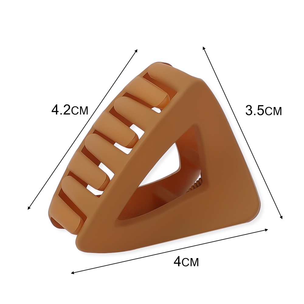 Jepit Rambut Bentuk Segitiga Geometris Ukuran 3.5cmx4.5cm Gaya Korea Untuk Wanita