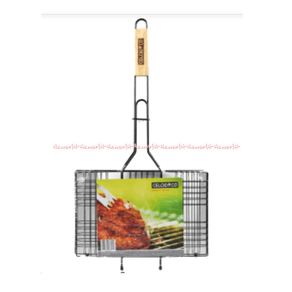 Celcio &amp; Co Alat Panggangan BBQ 53x41cm Alat Tempat Pemanggang Bakar Pembakar Dengan Kawat Cocok Untuk Ikan Ayam  Celcio Co Celcioco