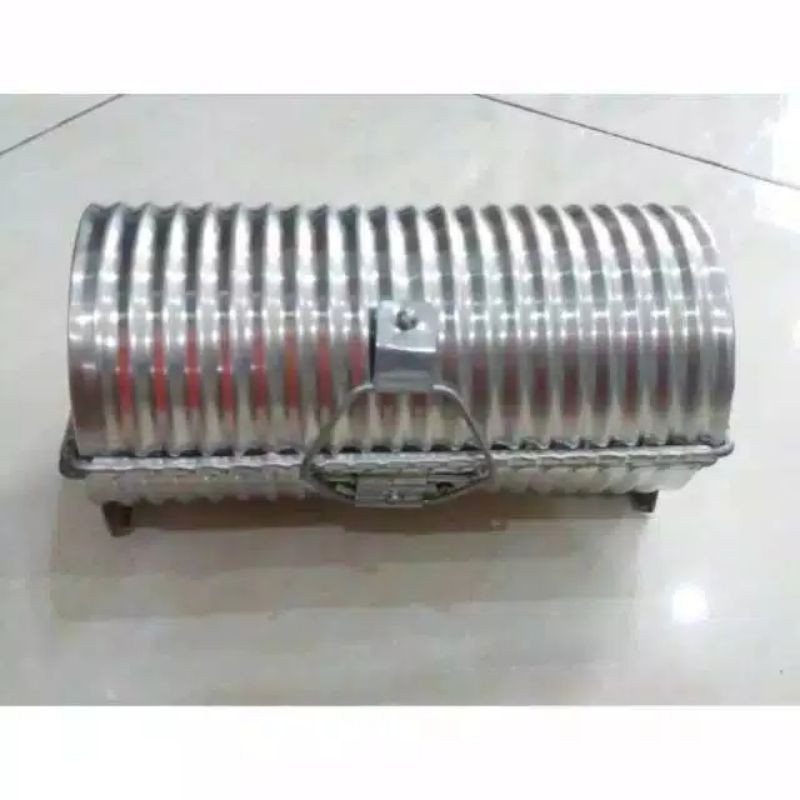 Loyang Roti Tawar Besar Tabung Bulat, Cetakan Gerigi Gelombang