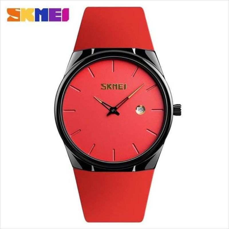 (Cod)Jam Tangan Pria Skymeii Tanggal Aktif Strap Rubber/Karet(Dikirim Jakarta)