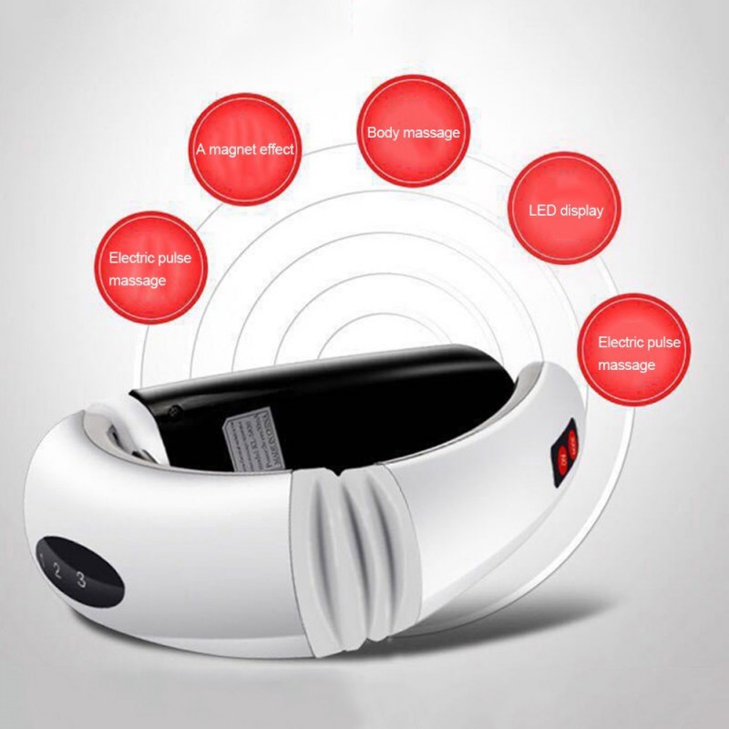 Alat Terapi Pijat Leher Elektrik Neck Massager Memperlancar Sirkulasi Peredaran Darah Untuk pegal