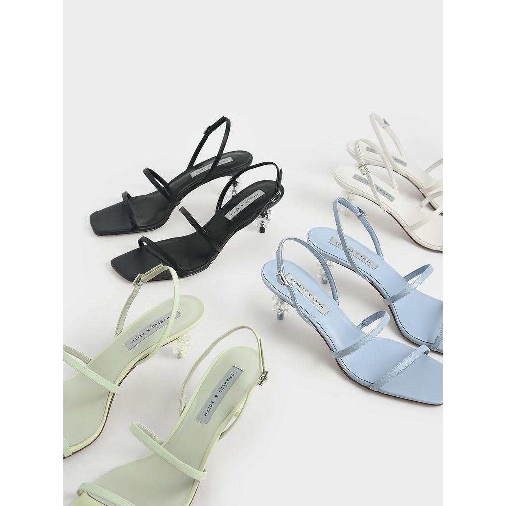 Cnk Geometric Heel Strappy Ck Heels Sandal Hak Tali 0075