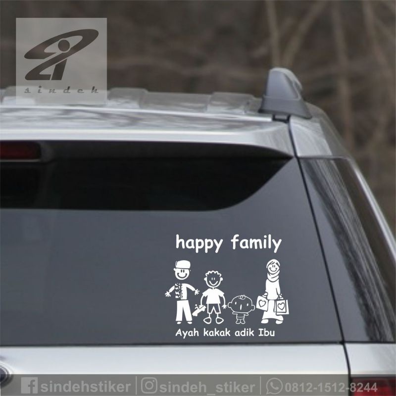 

sticker stiker happy famely stiker kaca belakang