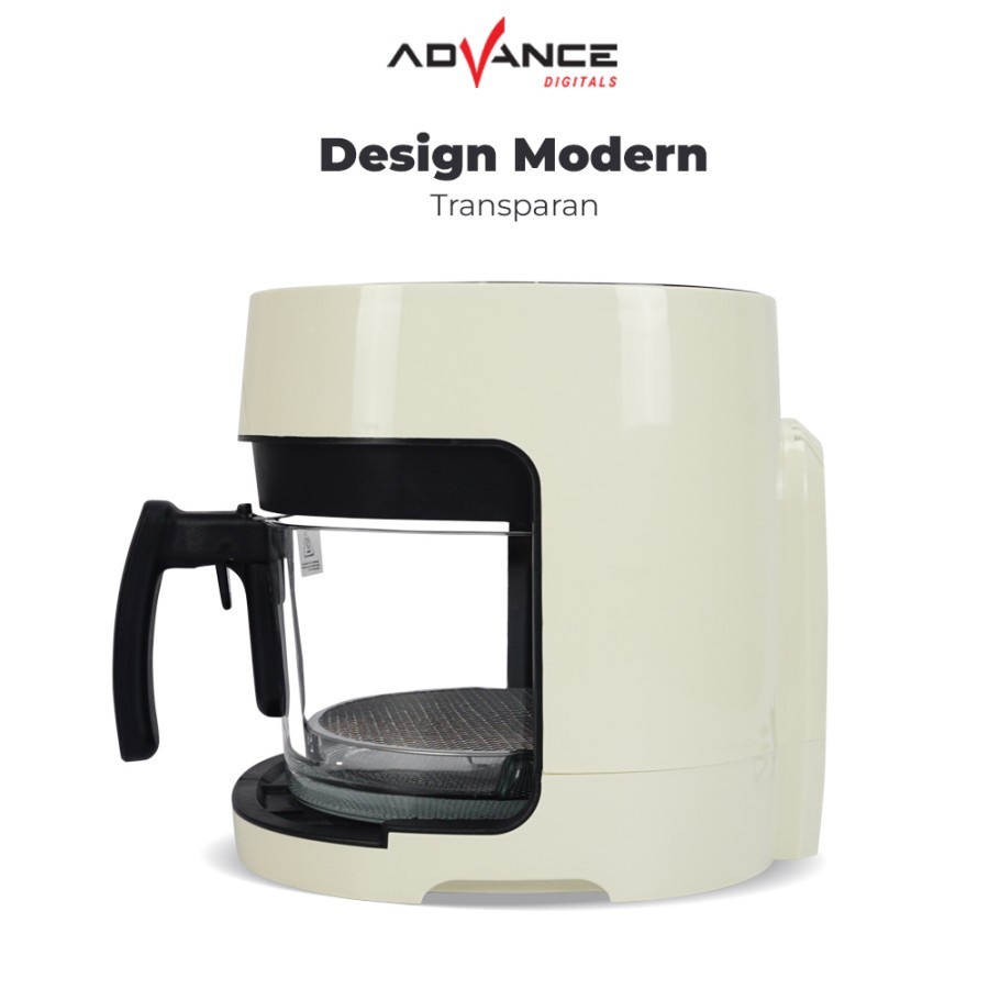 Advance Air Fryer ADF38DW 3,8 Liter Transparan Glass ADF-38DW