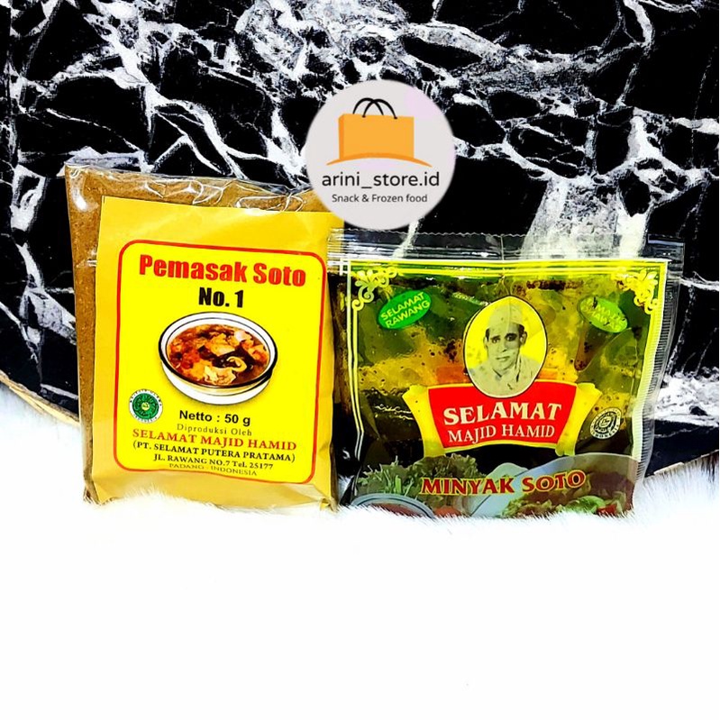 

BUMBU SOTO PADANG + MINYAK SOTO SELAMAT MAJID HAMID ASLI 50gr