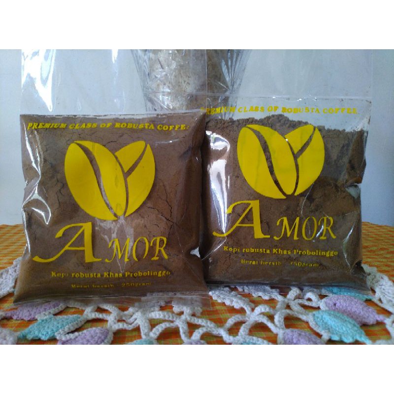 

Kopi Robusta bubuk murni 250 gram