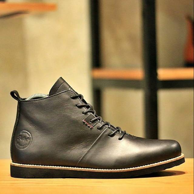 HOUBIS BLACK SERIES | bradley'sfootwearoriginal - Sepatu Boots Klasik Pria Formal Kasual Kerja Biker