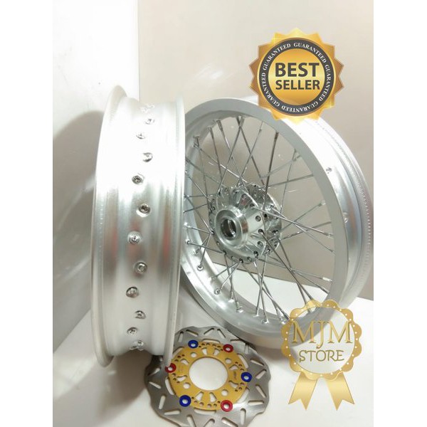 Velg Jari Jari Paketan Murah Ring 14 Tapak Lebar Motor Beat-Mio-Vario125 150-Fino-Scoopy Plus Bonus