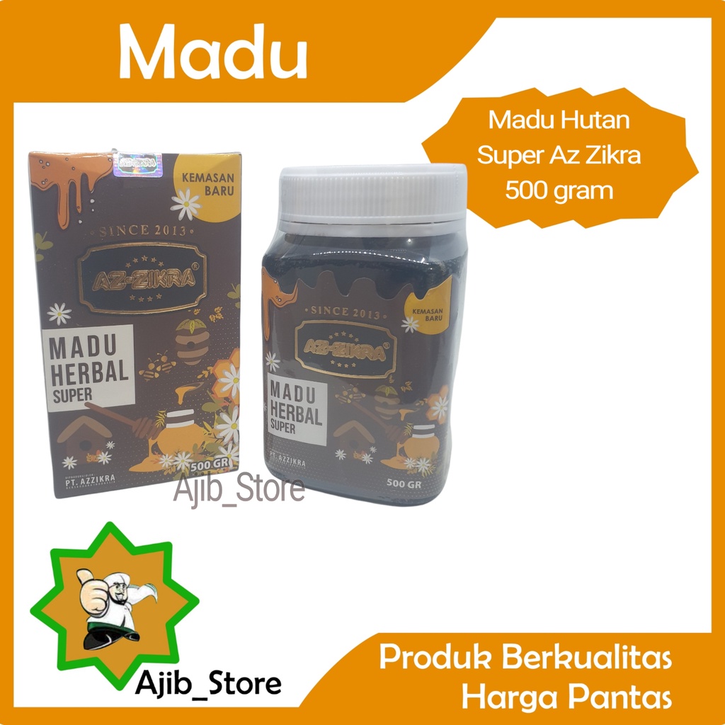 

(100% ASLI) Madu Herbal Super AZ-ZIKRA 500 Gram 500gr 500g 1/2 Kg A133 Azzikra
